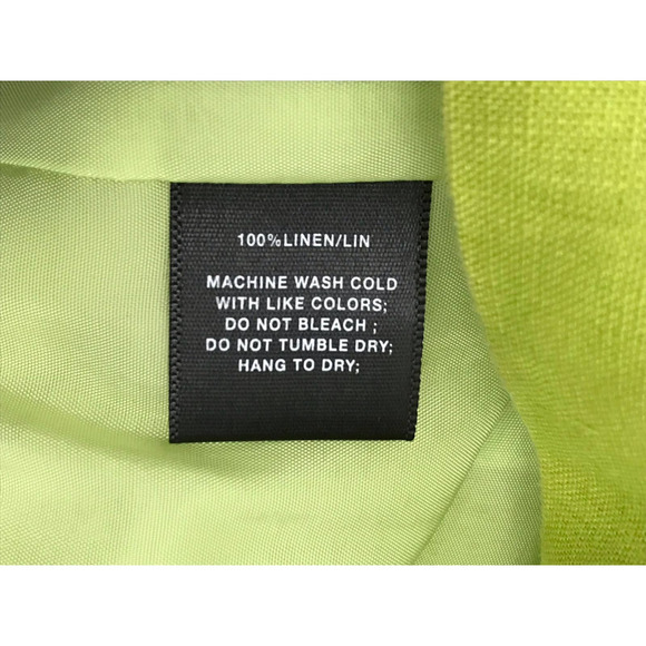 Lafayette 148 Lime Green Linen Square Collar Cap Sleeve Straight Sheath Dress 8 - Picture 10 of 11